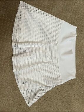 White Mesh Circle Skirt